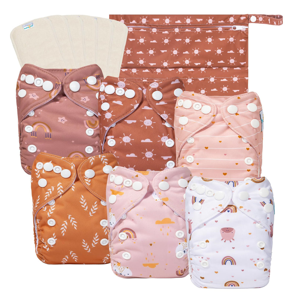 babygoal newborn cloth diaper covers ready for reuse and quick changes