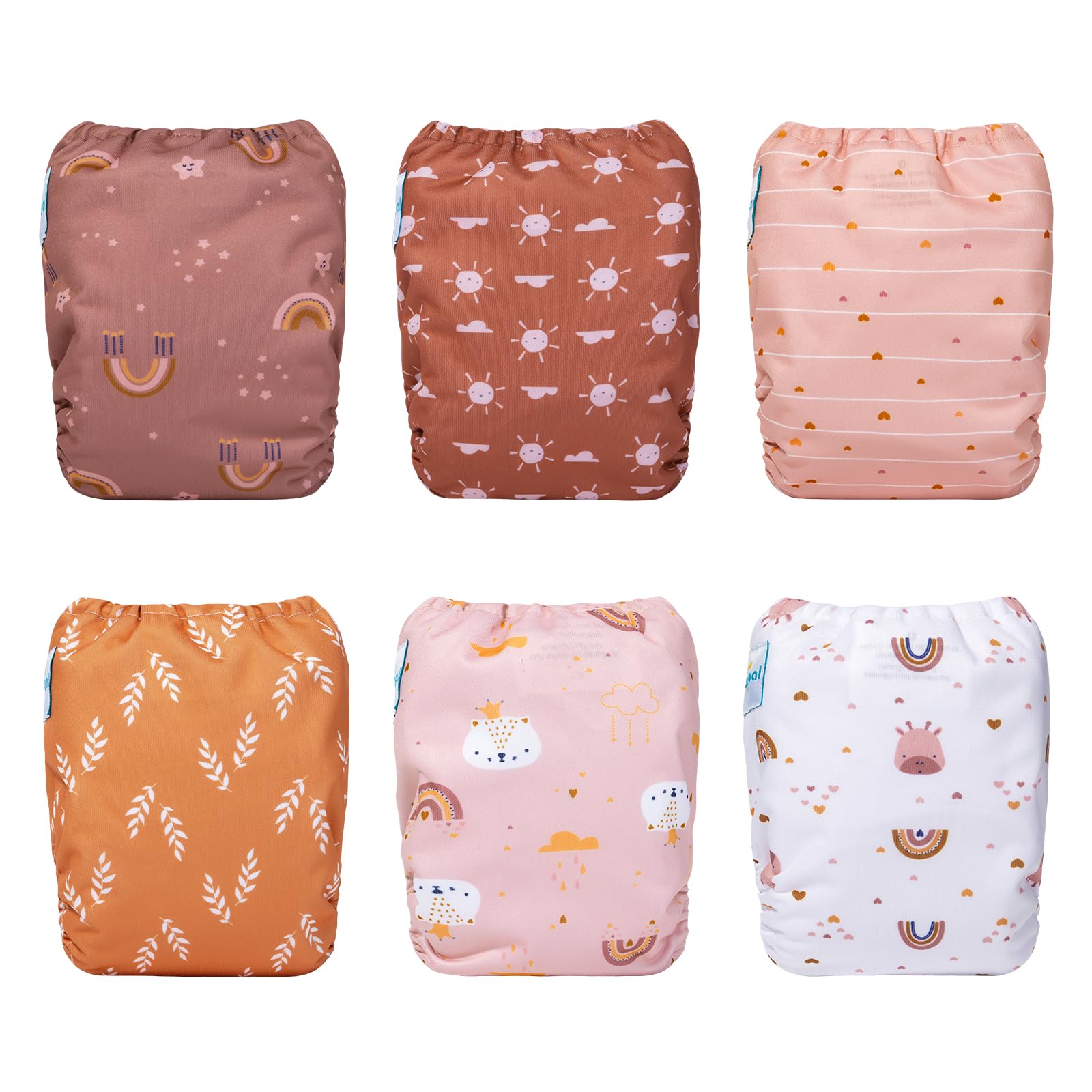 babygoal newborn diaper on baby for snug comfortable wear