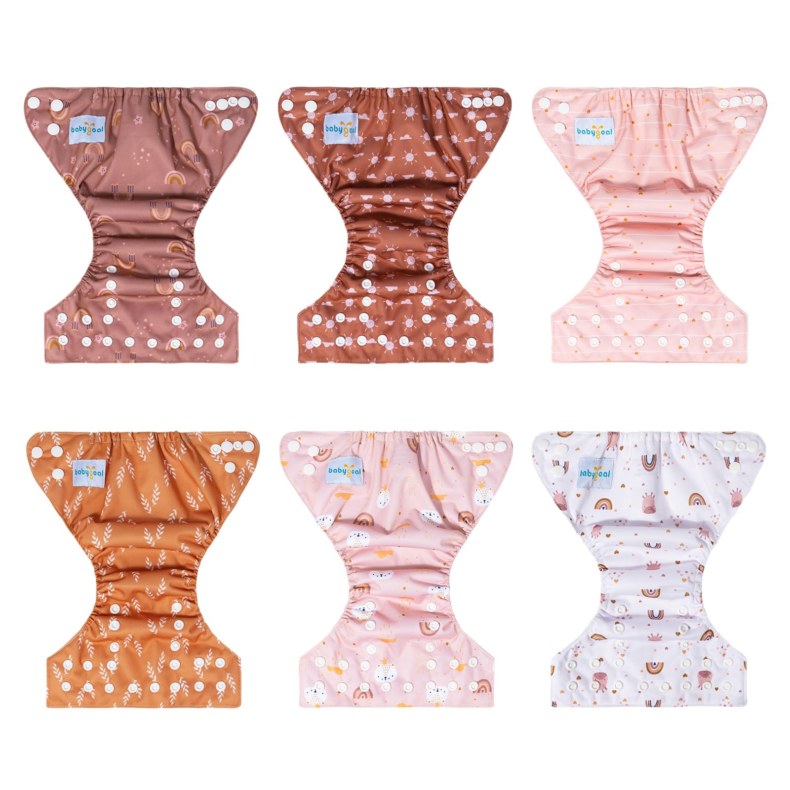 babygoal cloth diaper set in washing and drying for easy care