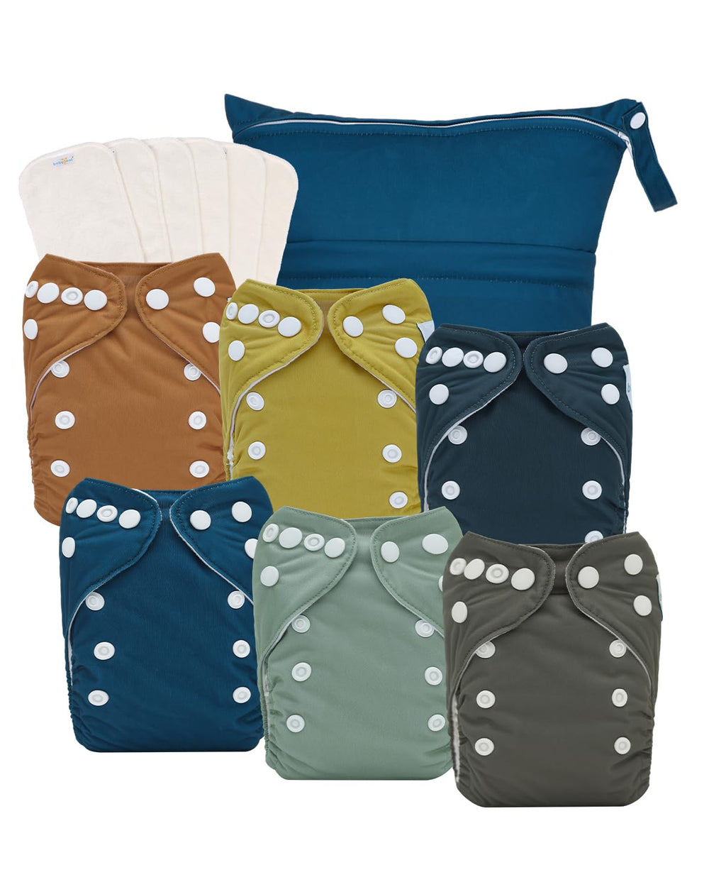 babygoal newborn cloth diapers pack-13 overview highlights a complete reusable system for eco-friendly diapering.