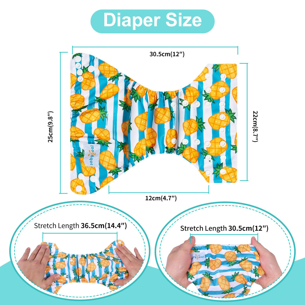 babygoal newborn inserts 6pcs provide extra absorbency for daytime and night use
