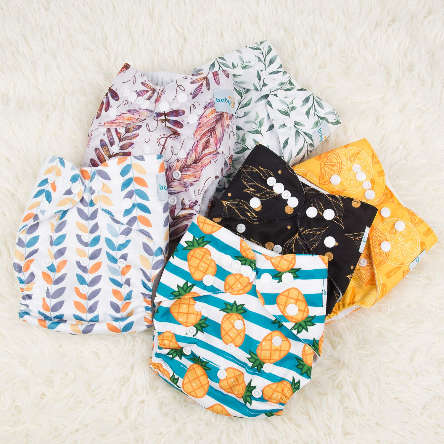 Babygoal one-size adjustable snaps grow with your baby, reducing replacements.