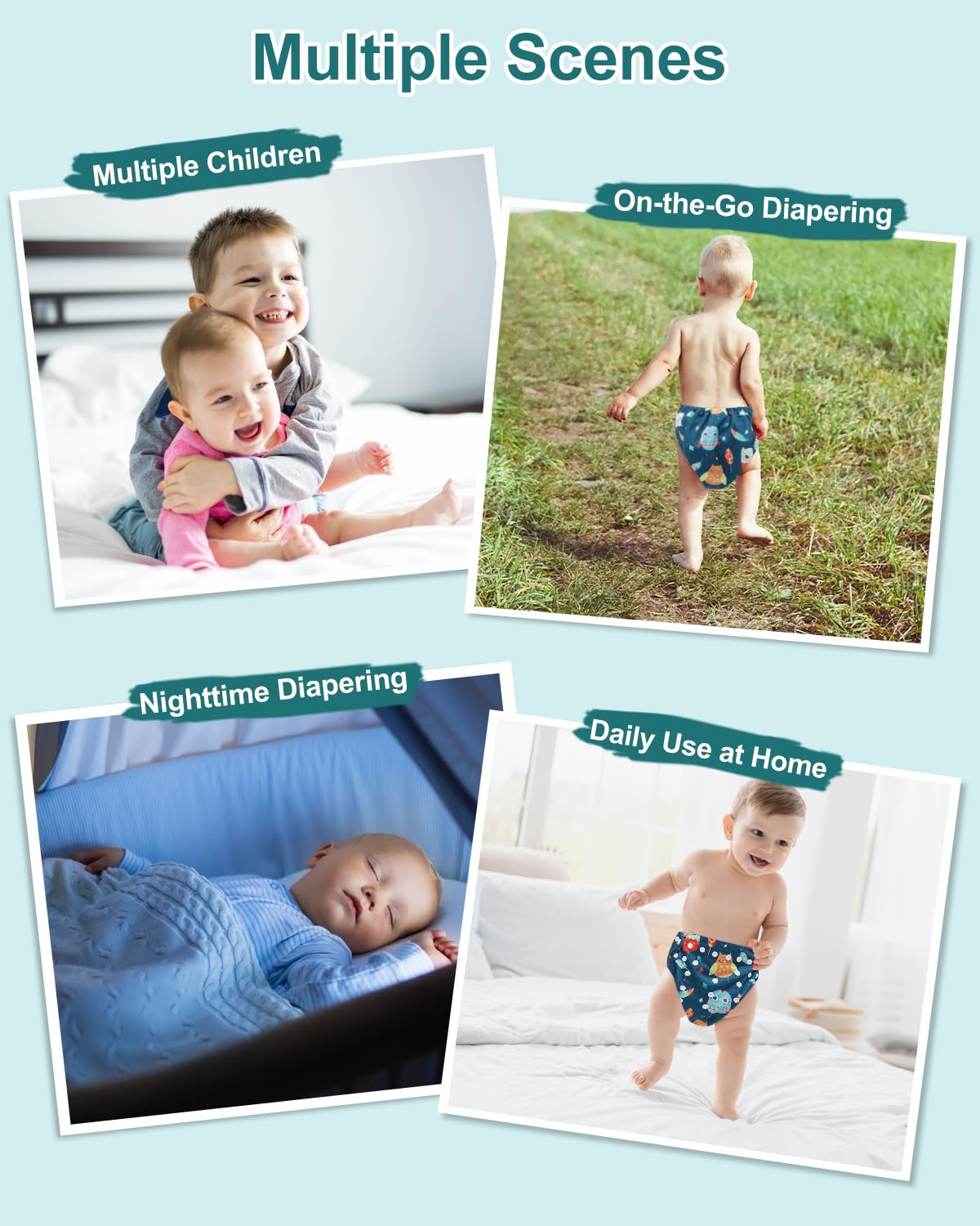 babygoal outside waterproof TPU layer provides leak protection