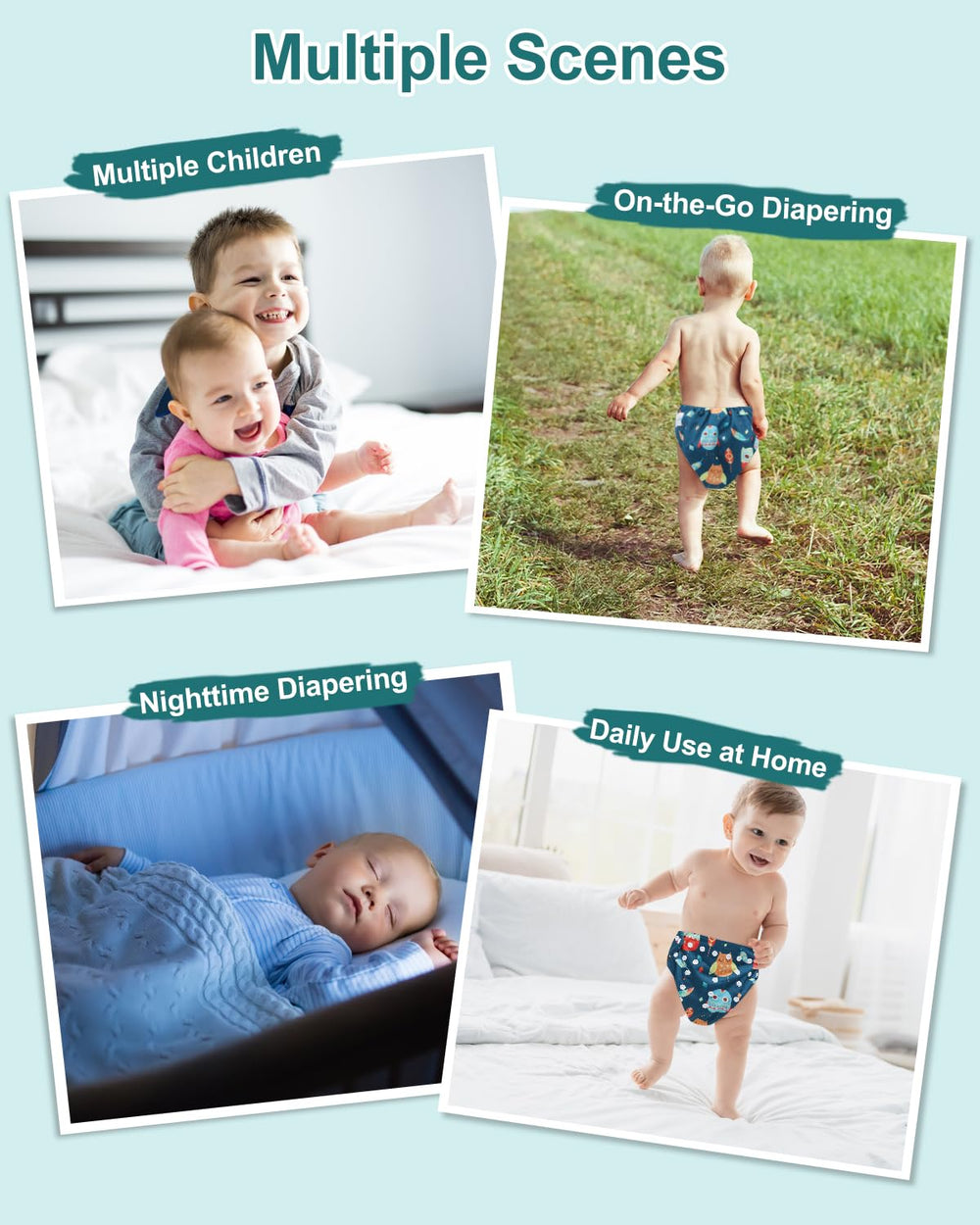 babygoal outside waterproof TPU layer provides leak protection
