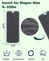 Babygoal inserts provide overnight absorbency for longer wear.