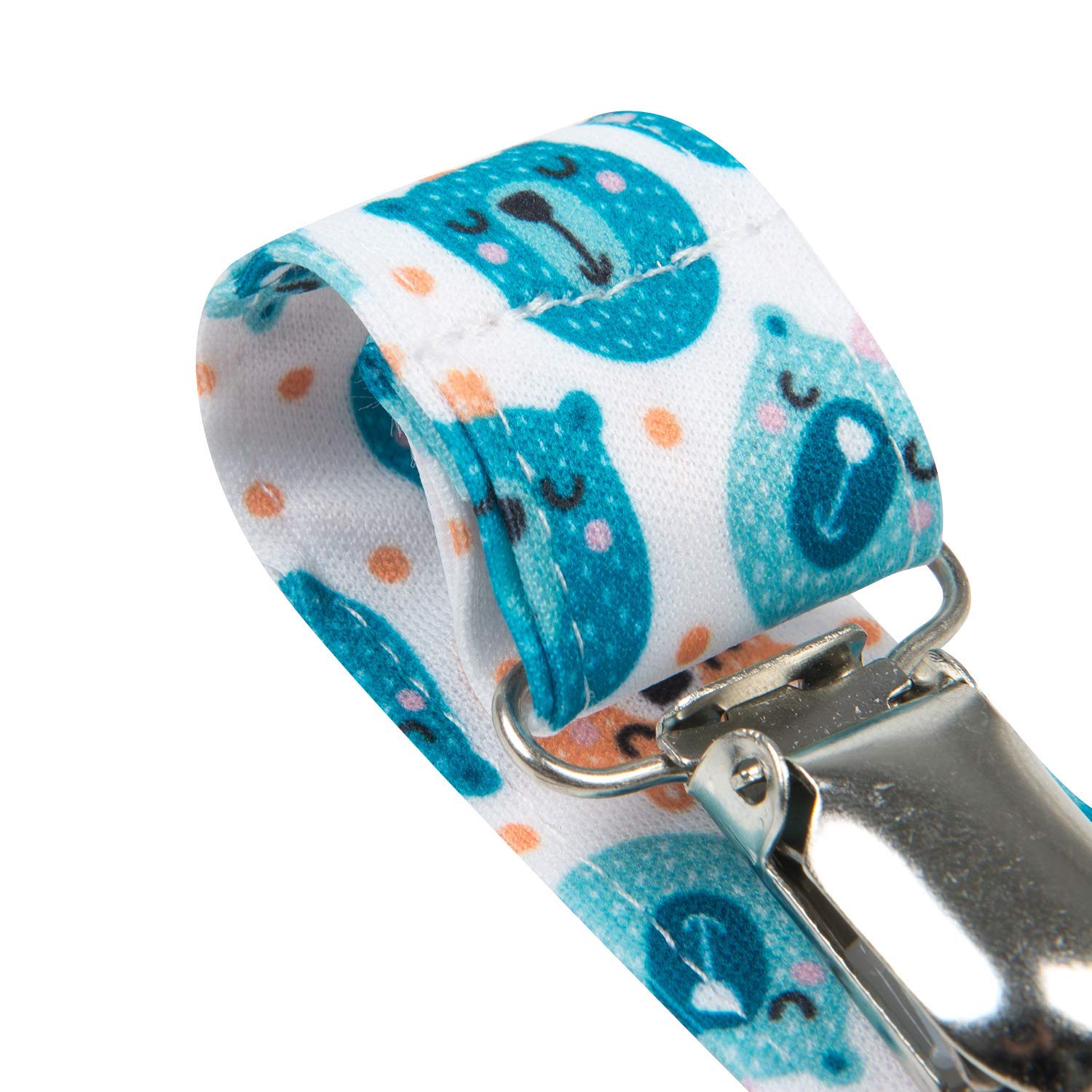 Babygoal pacifier clip used with burp cloths and toys