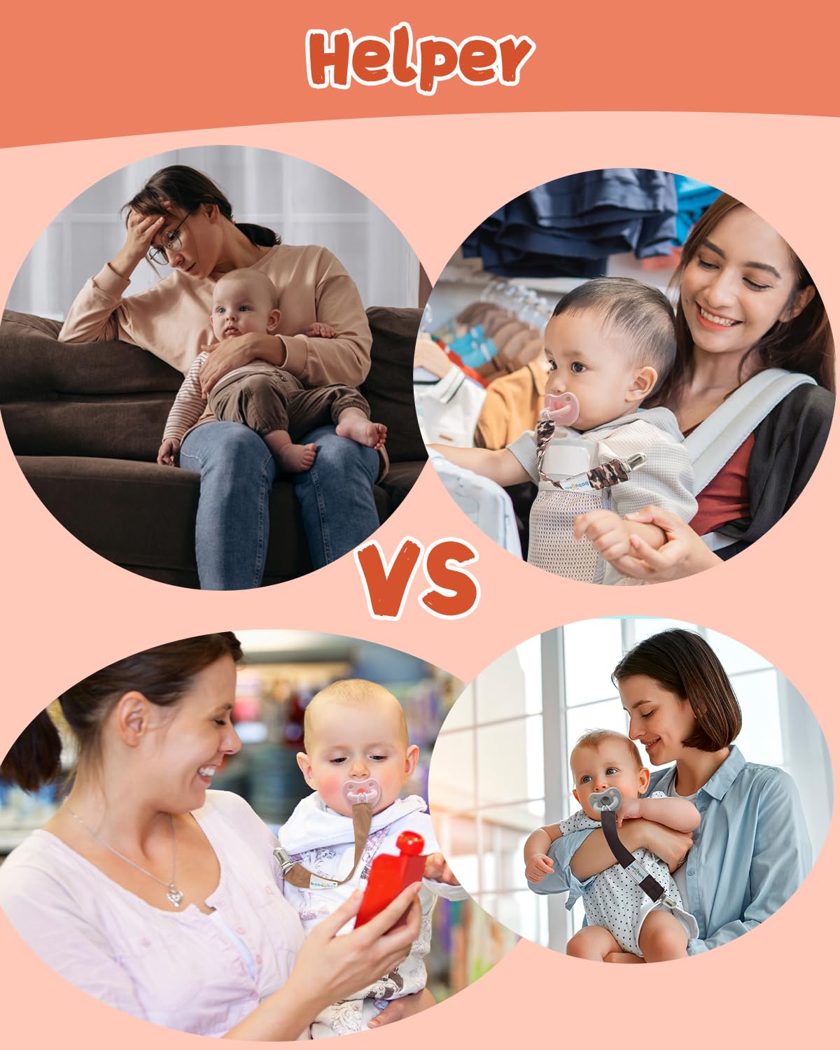Babygoal pacifier clip washable and durable for everyday use