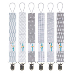 babygoal pacifier clips six-pack designs keep pacifiers secure on outfits