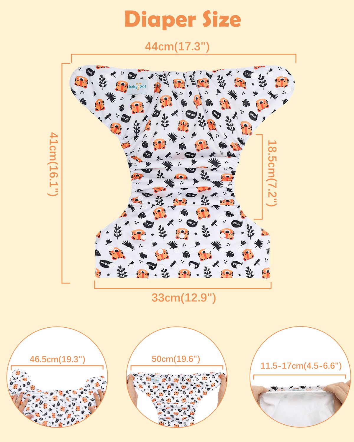 babygoal packaged cloth diapers set showcases complete all-in-one solution