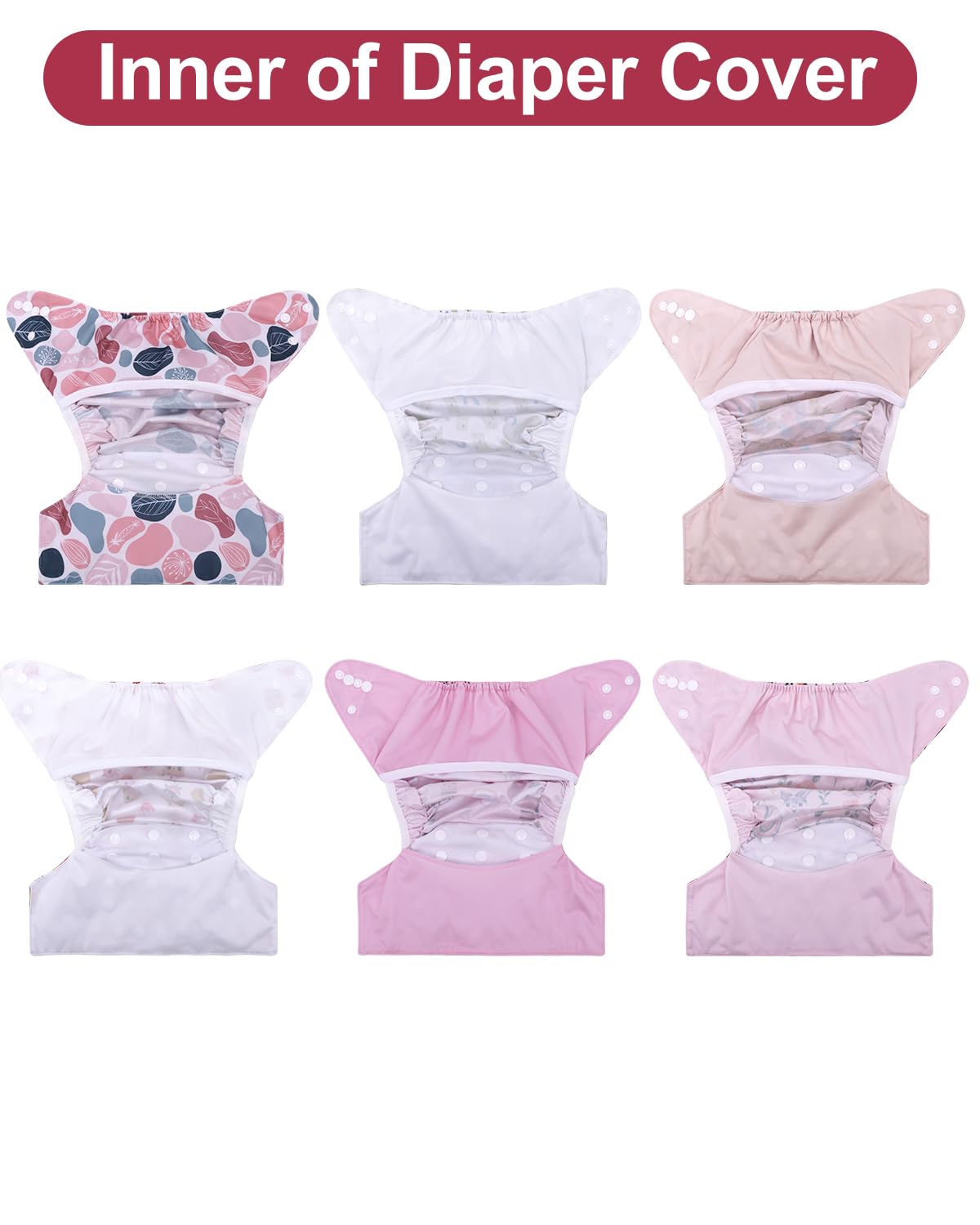 babygoal packaging shows six covers and a wet bag for on-the-go care.