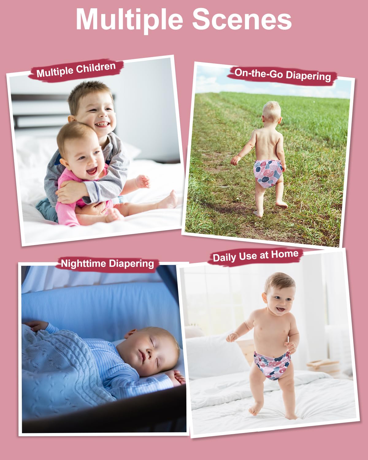 babygoal prefold-compatible diaper cover image emphasizes versatile use with inserts.