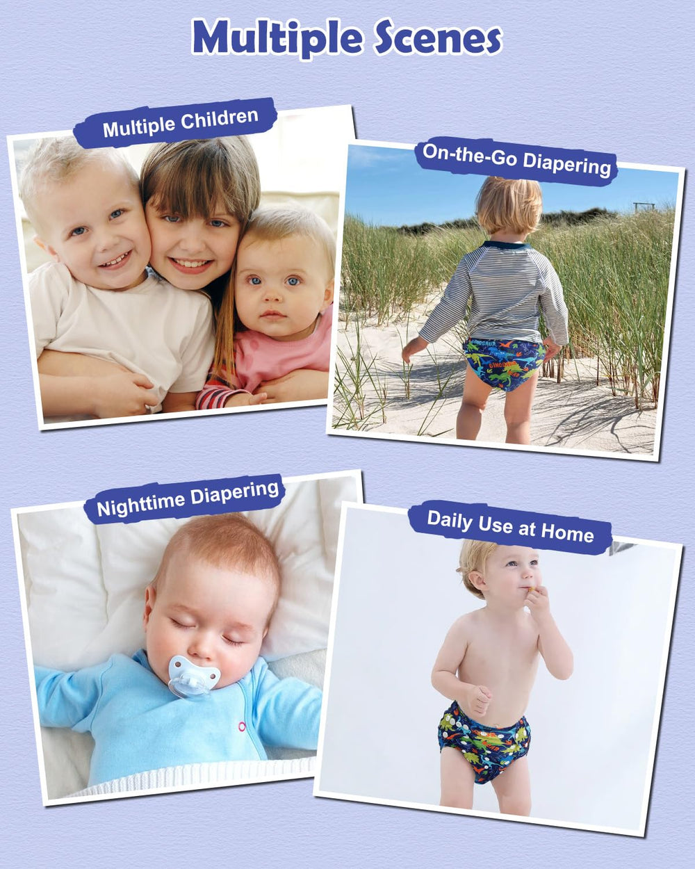 Babygoal prefold diaper system delivers breathable layers for flexible cloth diapering.