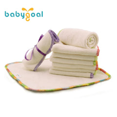 babygoal bamboo wipes 8x8 inch size shown for easy cleanup.