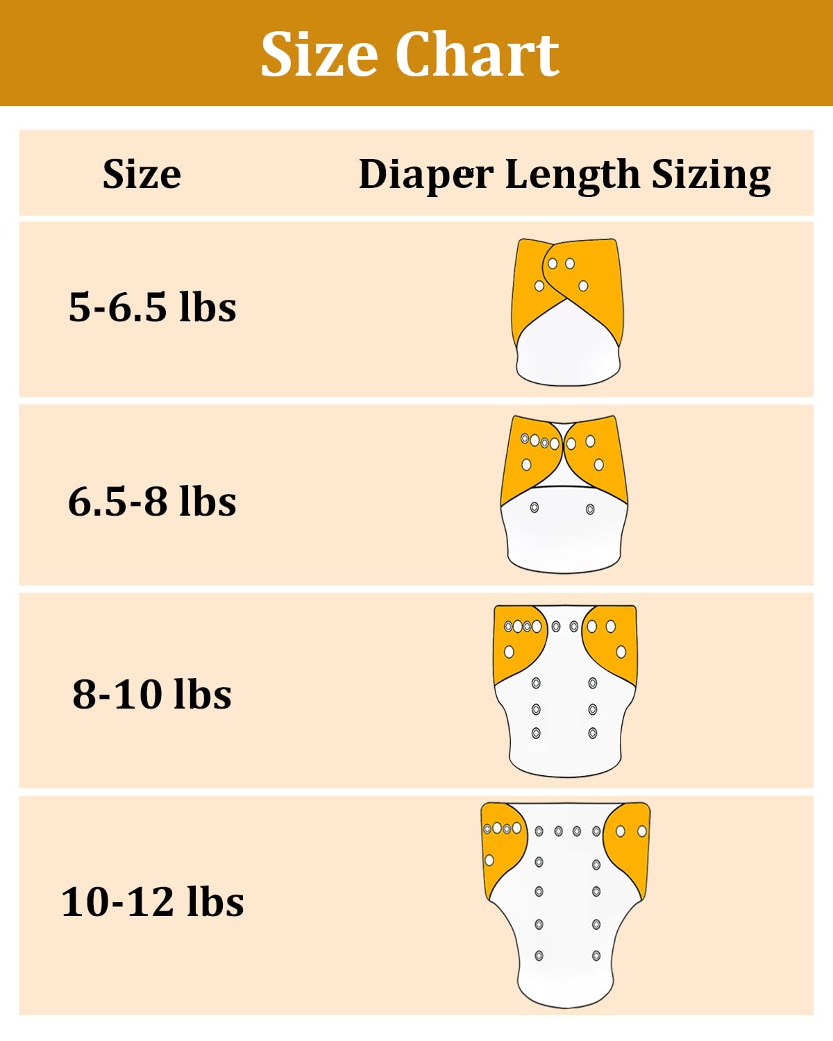 babygoal six inserts included for quick absorbency during busy routines