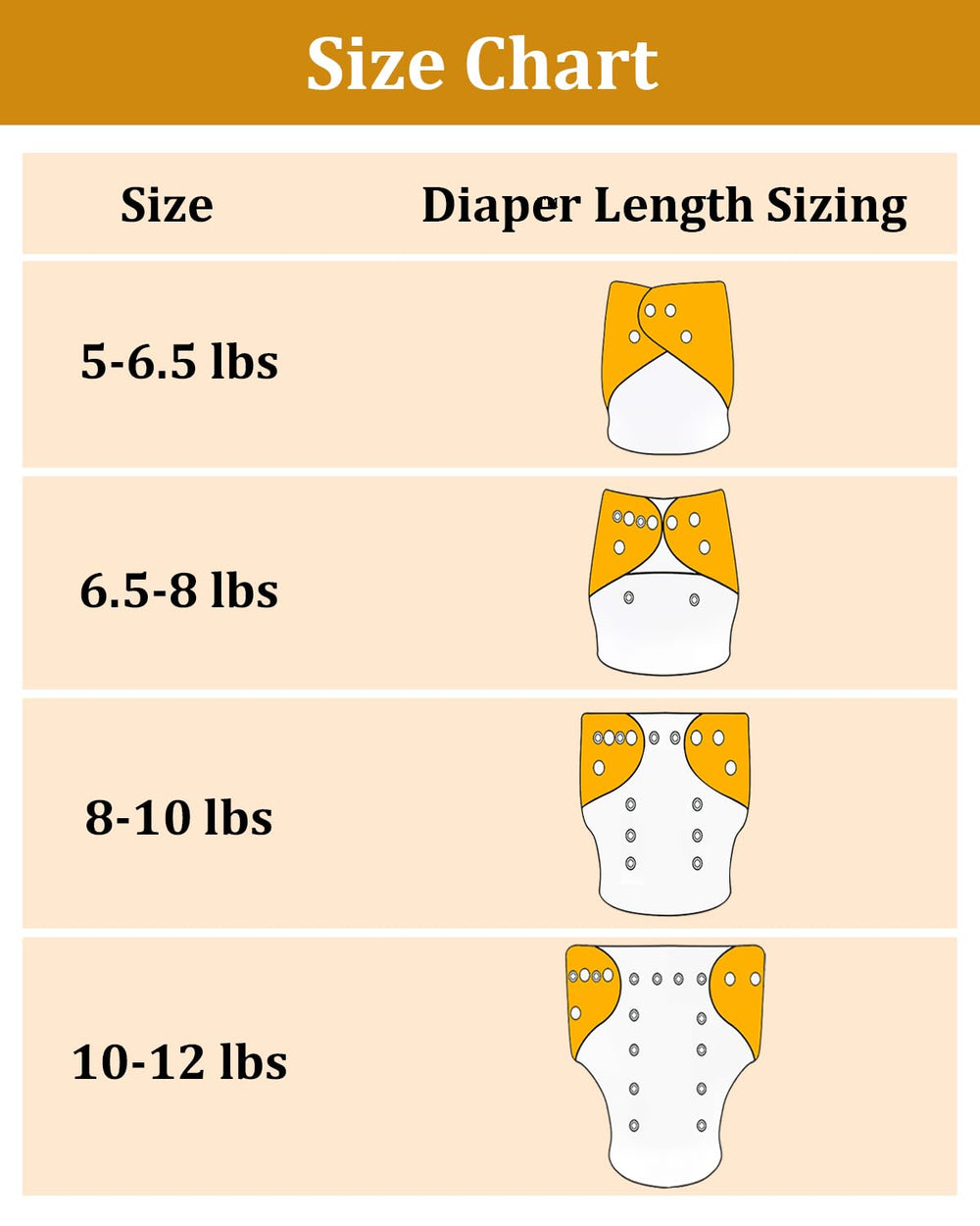 babygoal six inserts included for quick absorbency during busy routines
