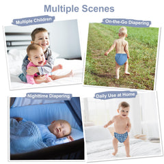 babygoal diaper with snap closure for easy secure adjustments