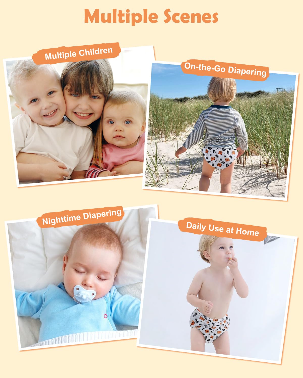 babygoal toddler wearing diaper 3-5 years demonstrates comfortable fit
