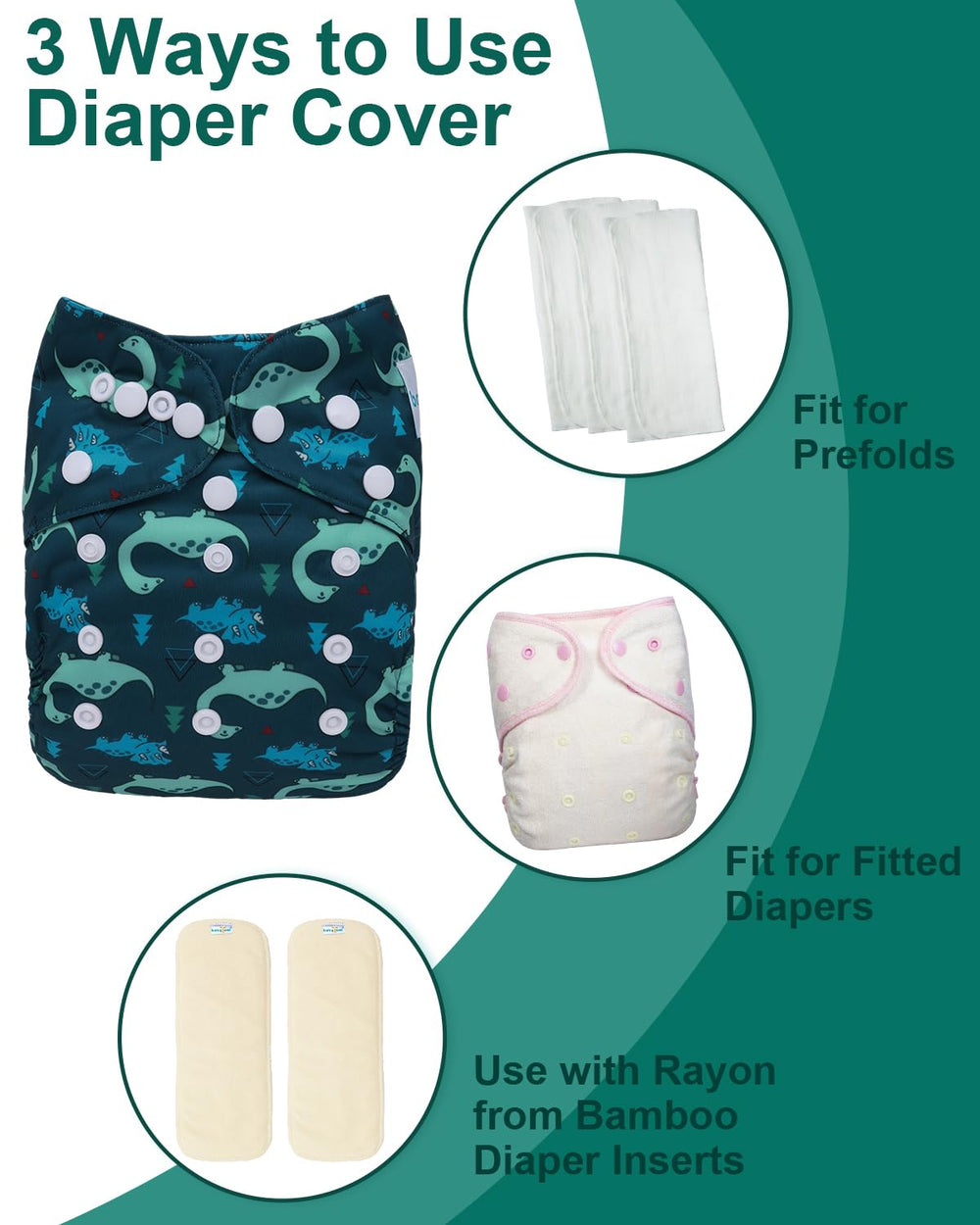 Babygoal waterproof TPU outer with breathable fabric helps keep baby dry.