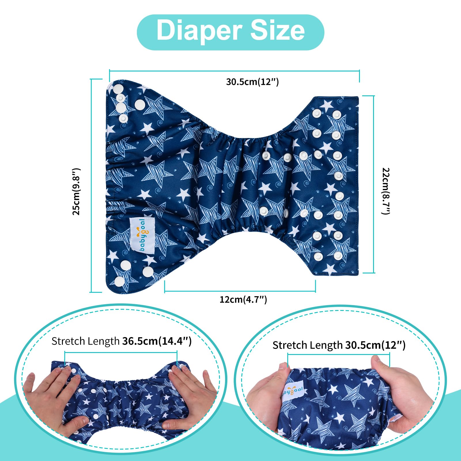 Babygoal waterproof outer layer closeup highlighting breathable TPU protection.