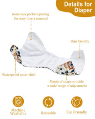 babygoal waterproof outer layer diaper highlighting leak prevention