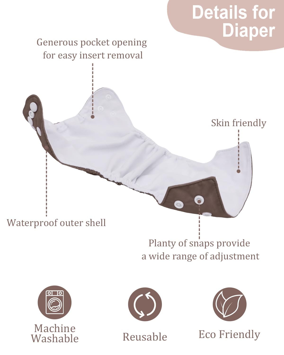babygoal wet bag for diapers on the go provides portable storage.