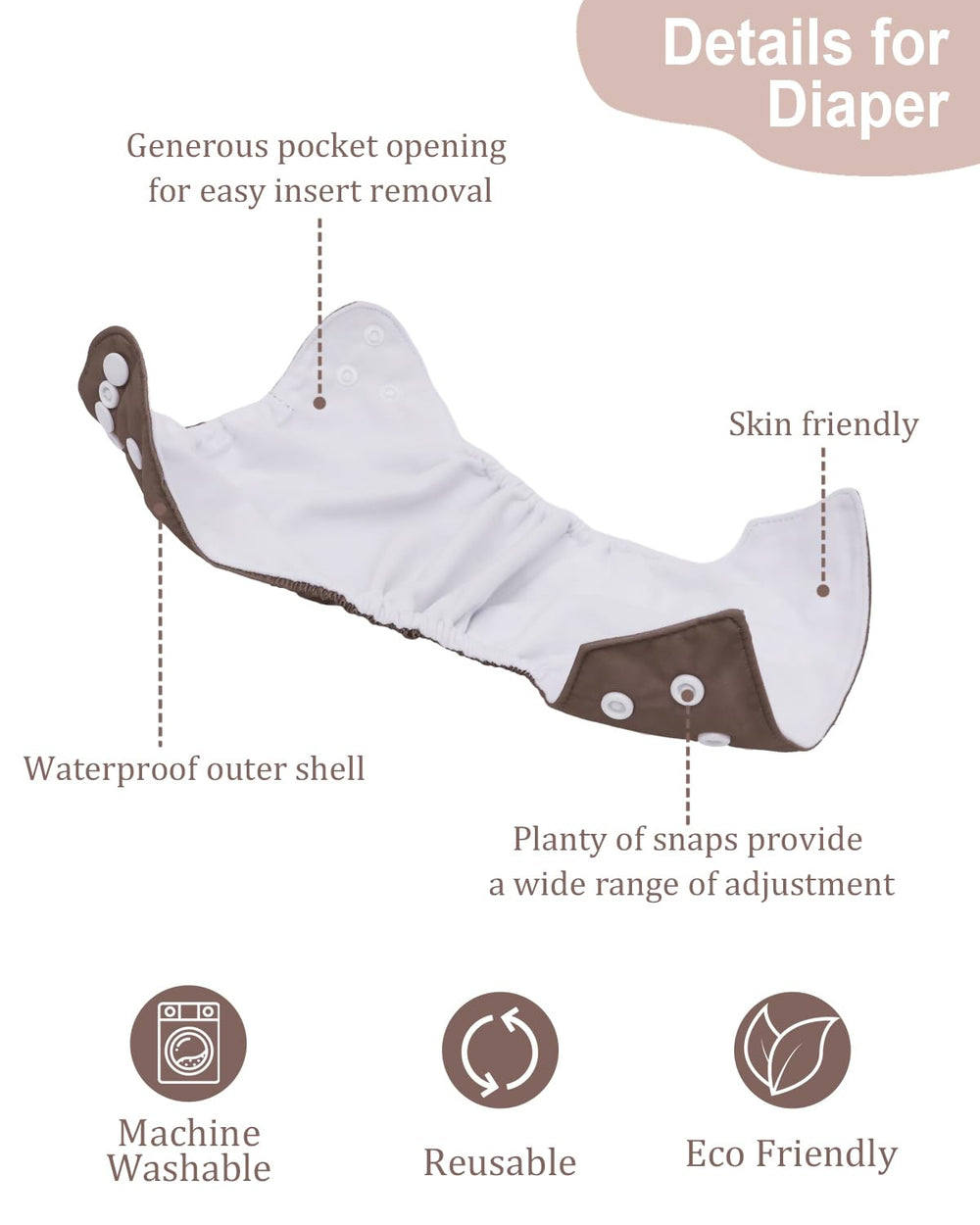 babygoal wet bag for diapers on the go provides portable storage.