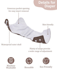 babygoal wet bag for diapers on the go provides portable storage.