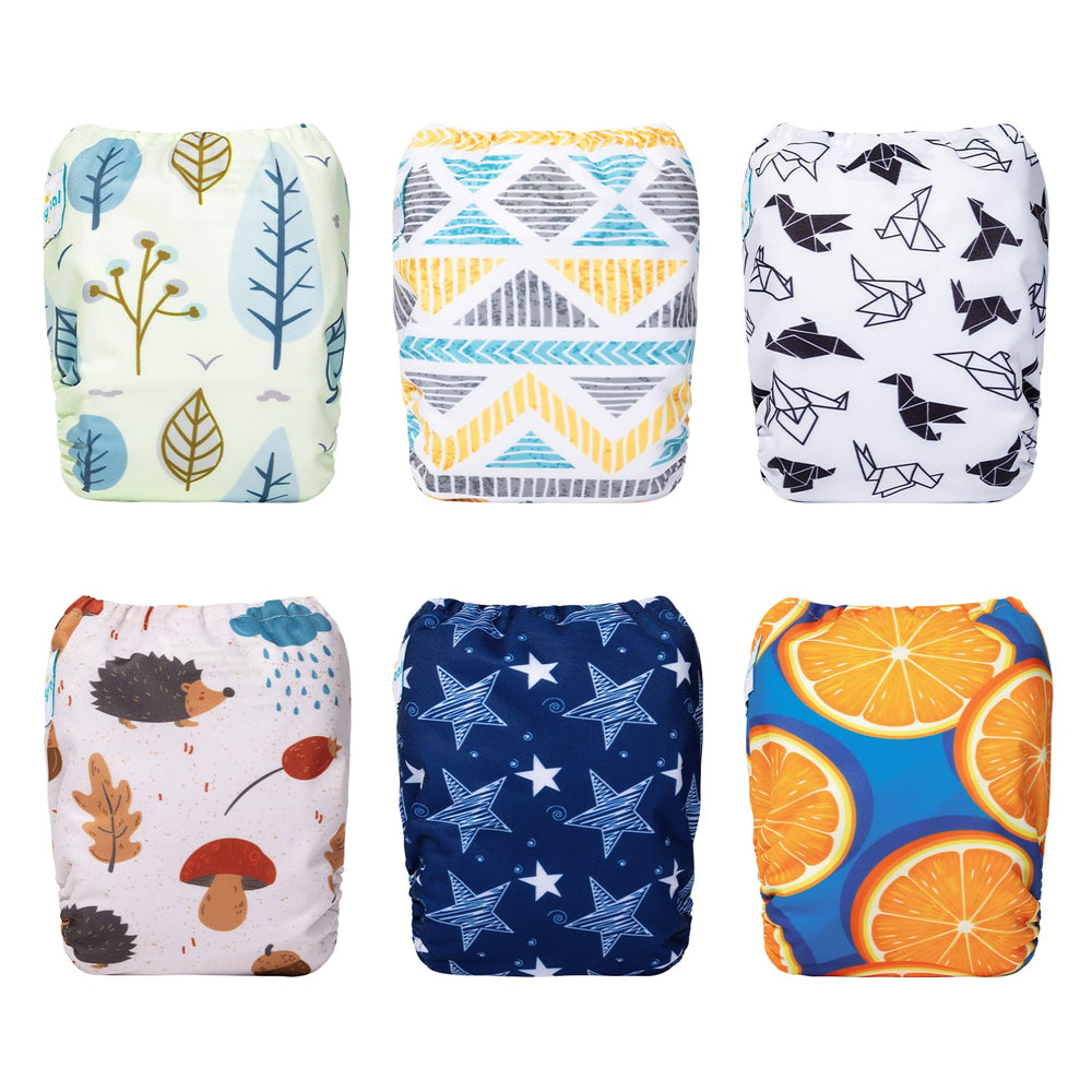 Babygoal wet bag included in pack for convenient storage.