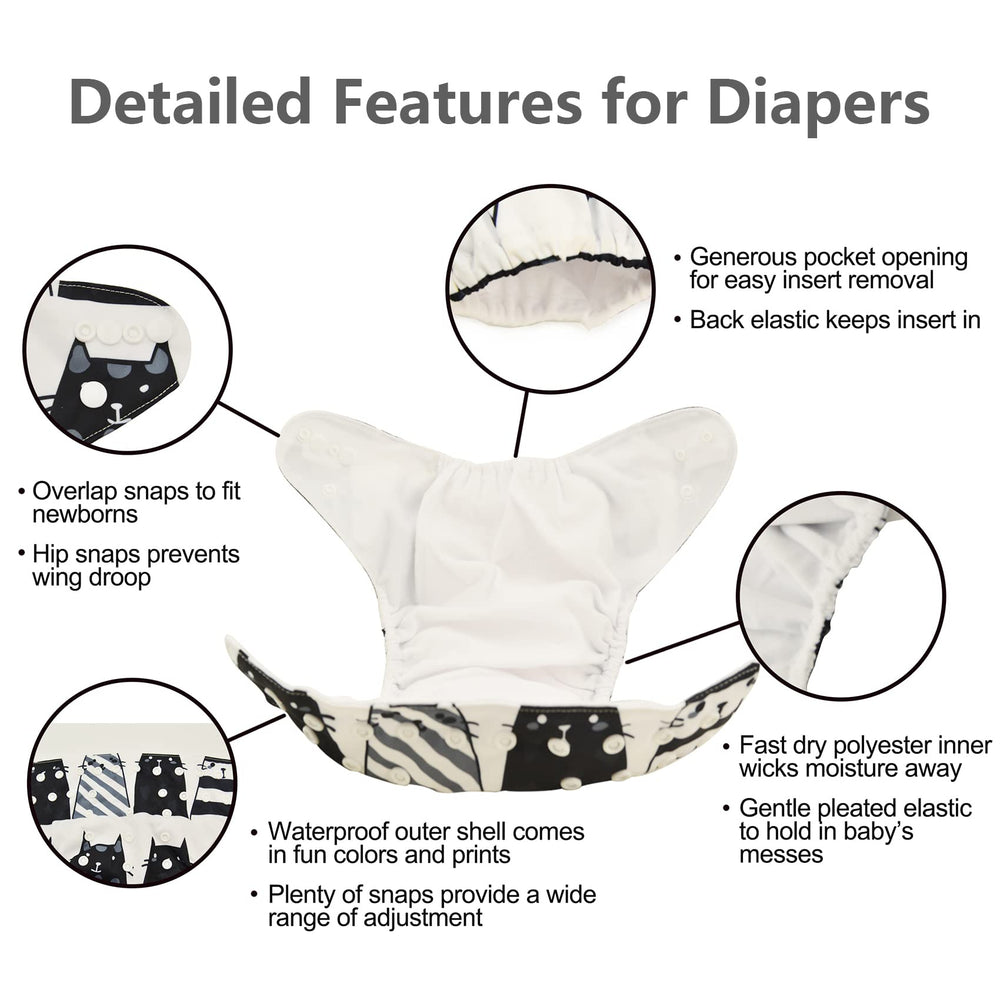 babygoal wet bag for on-the-go diaper storage and convenience.