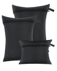 babygoal wet bags 3-pack closed design keeps diapers organized on the go.