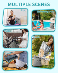 Babygoal wet dry bag folded compact saves space in handbag.