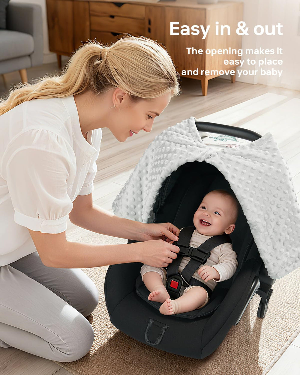 Babygreat durable fabric maintains softness through washes.