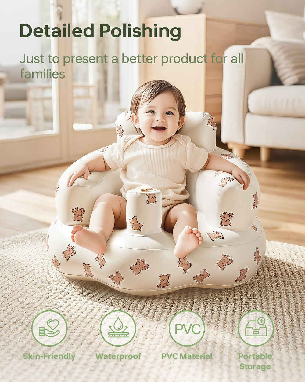 Babygreat inflatable baby seat travel-ready picture invites on-the-go seating.
