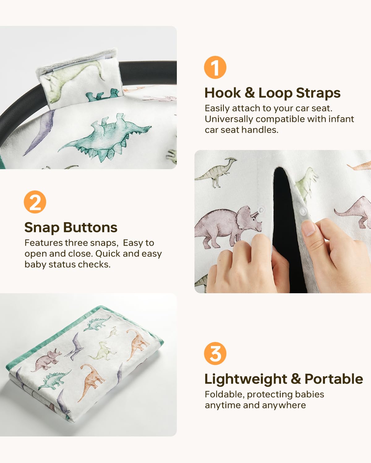 Babygreat nursing cover enables discreet feeding with privacy.