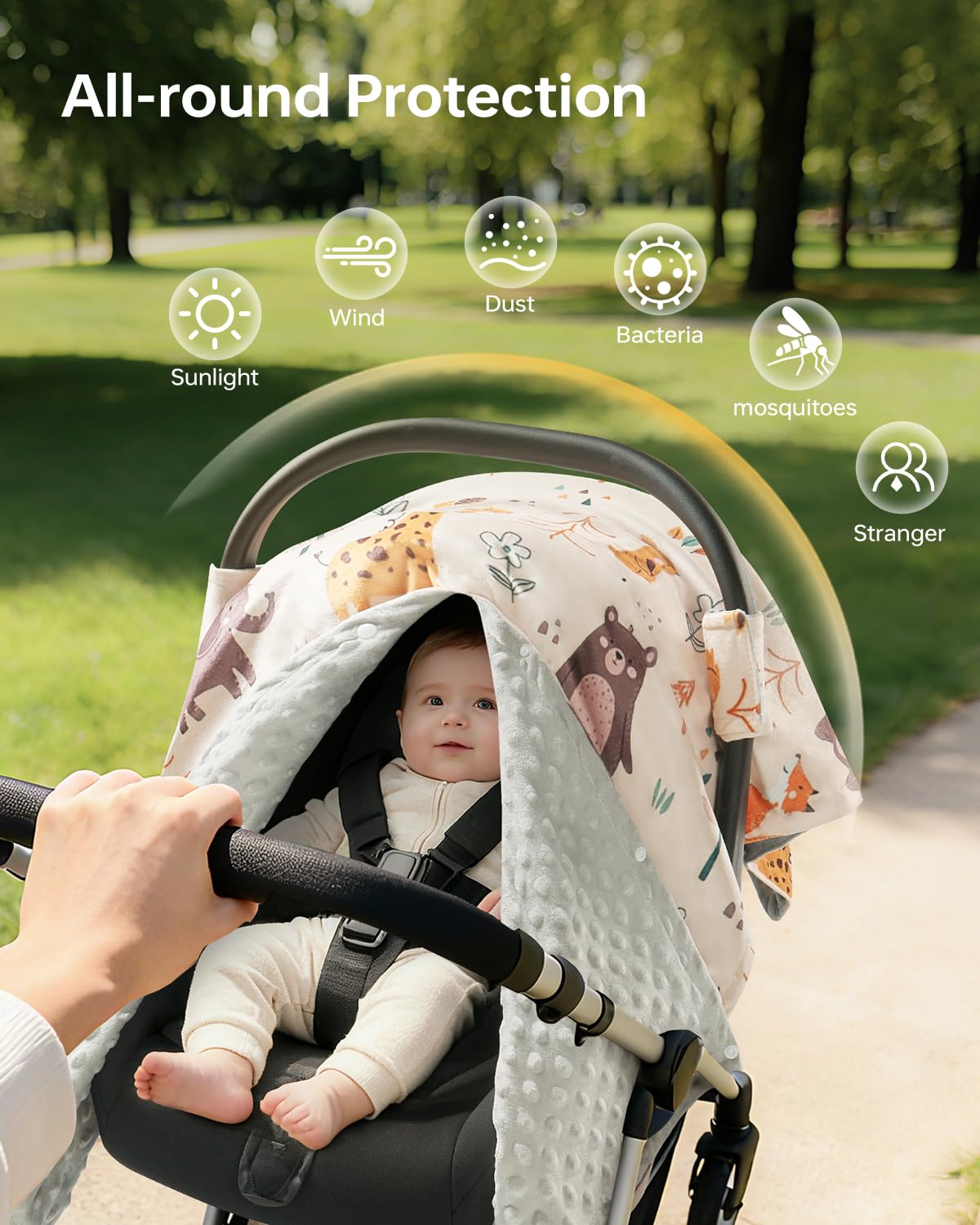 Babygreat snap peekaboo opening lets you check baby without drafts
