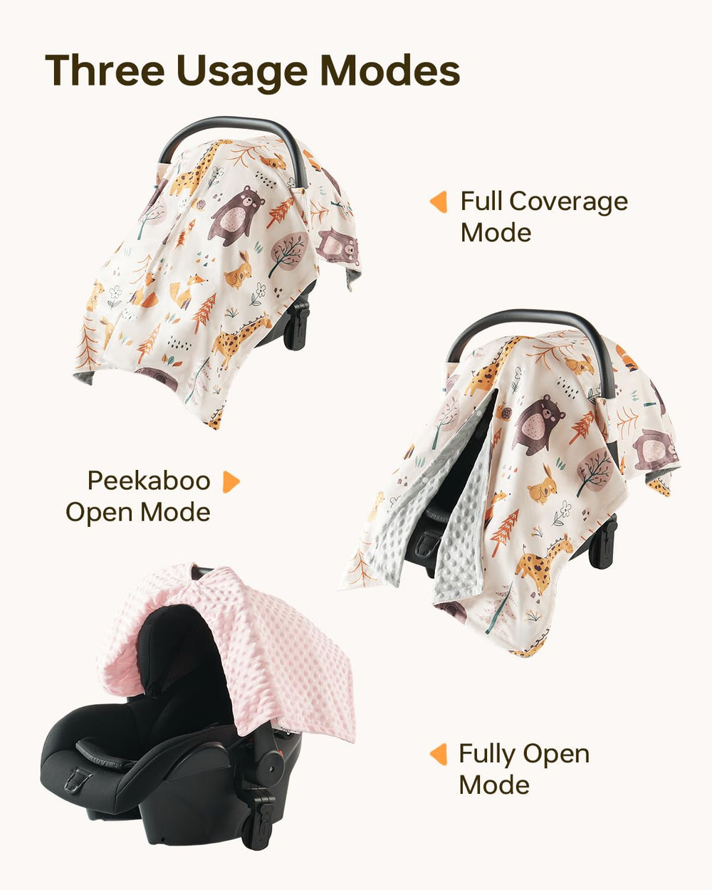 Babygreat stroller canopy protector shields sun and wind on outings