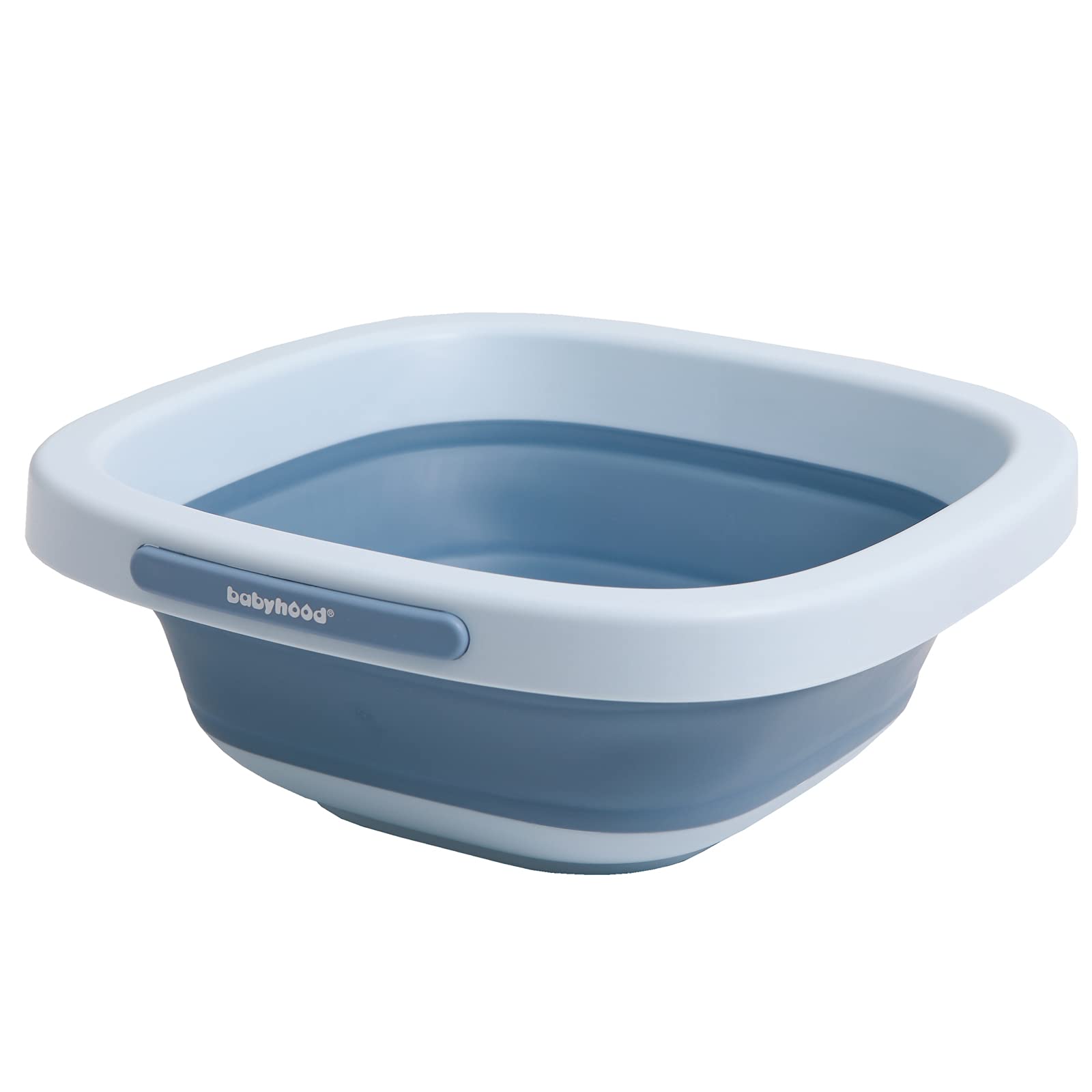 Babyhood multi-purpose wash basin folded-flat showing compact storage benefit