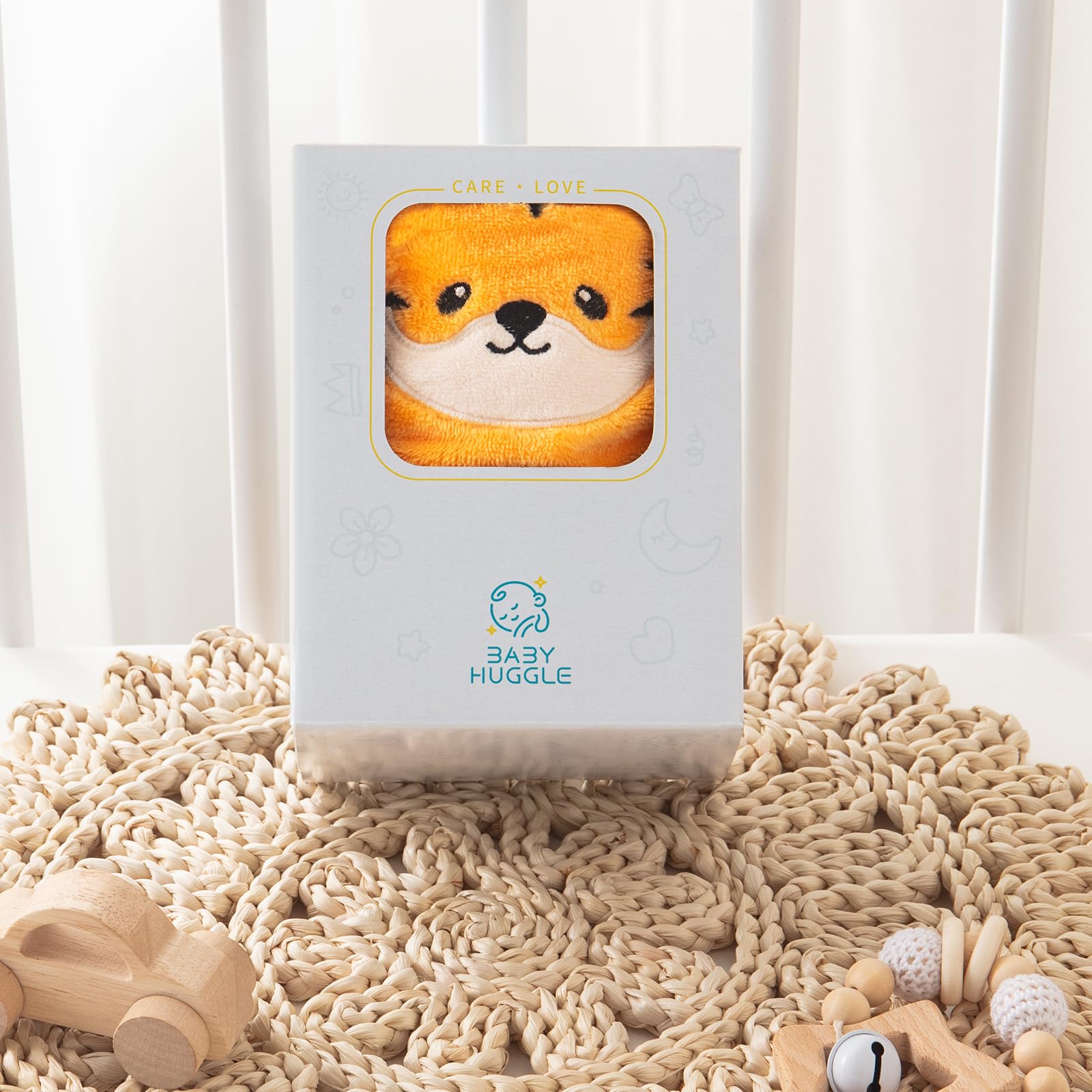 Babyhuggle nursery decor blanket—seven color options to match themes.