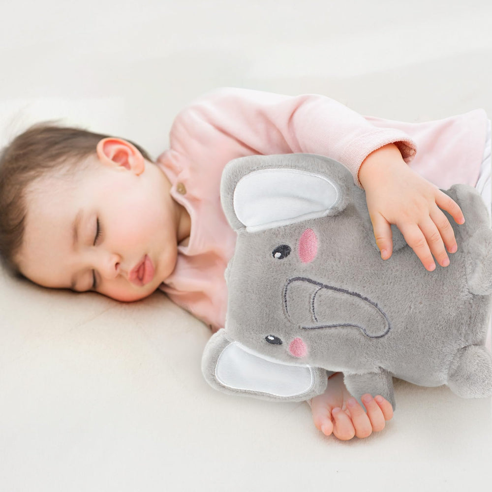 Babyhuggle rabbit play blanket doubles as a nap-time prop.