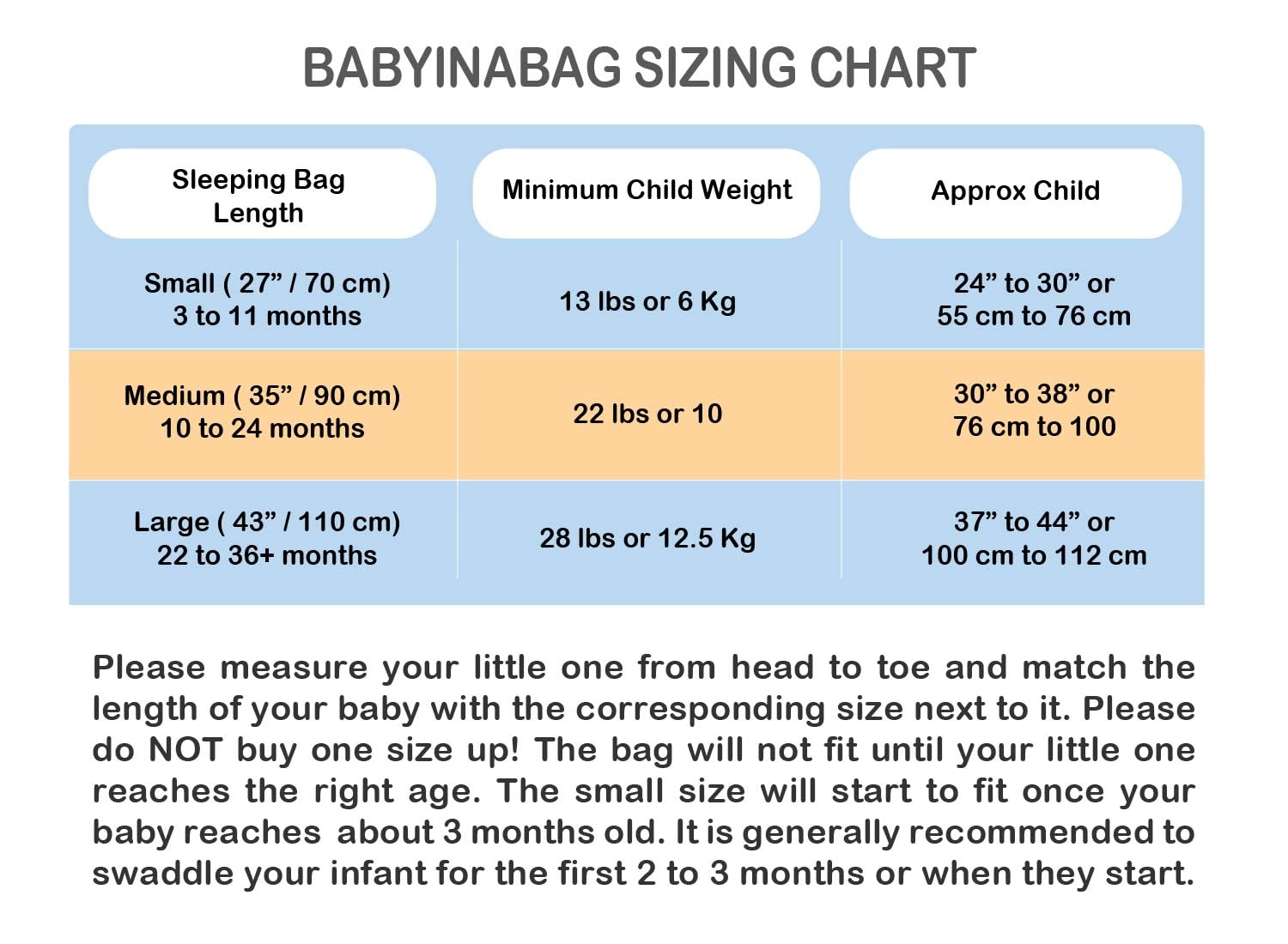 Baby in a Bag jersey cotton inner lining feels soft and breathable.