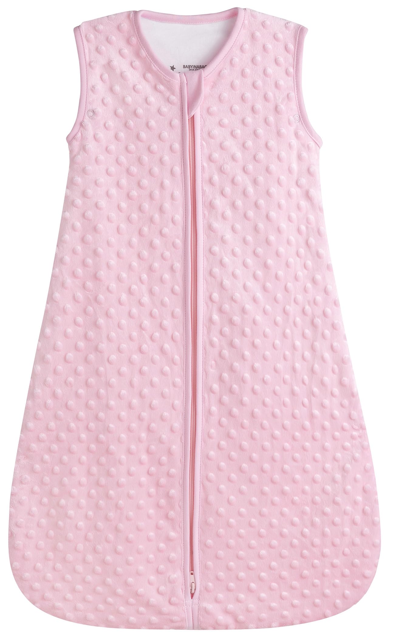 Baby in a Bag summer model outer shell plush minky dot for soft warmth