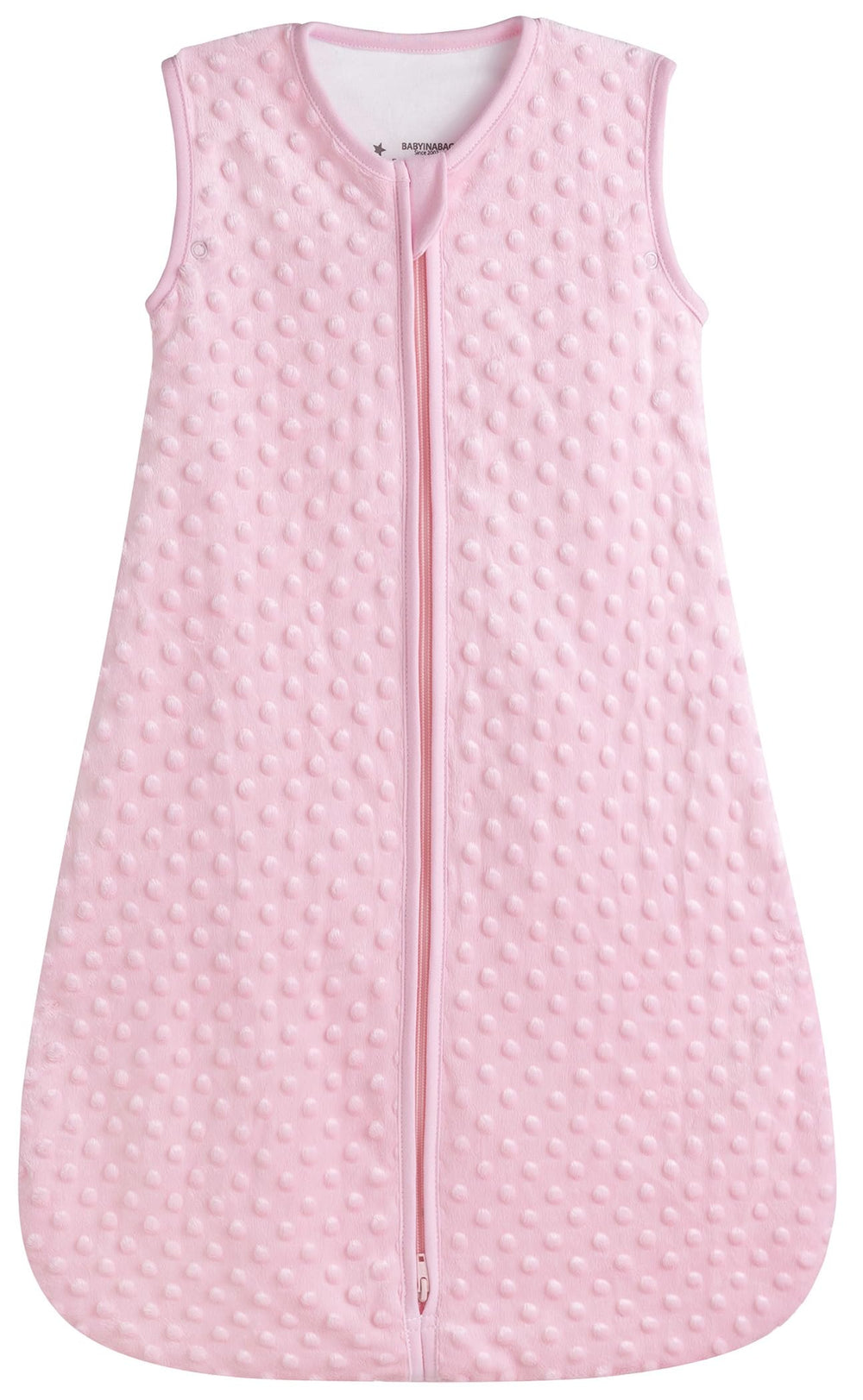 Baby in a Bag summer model outer shell plush minky dot for soft warmth