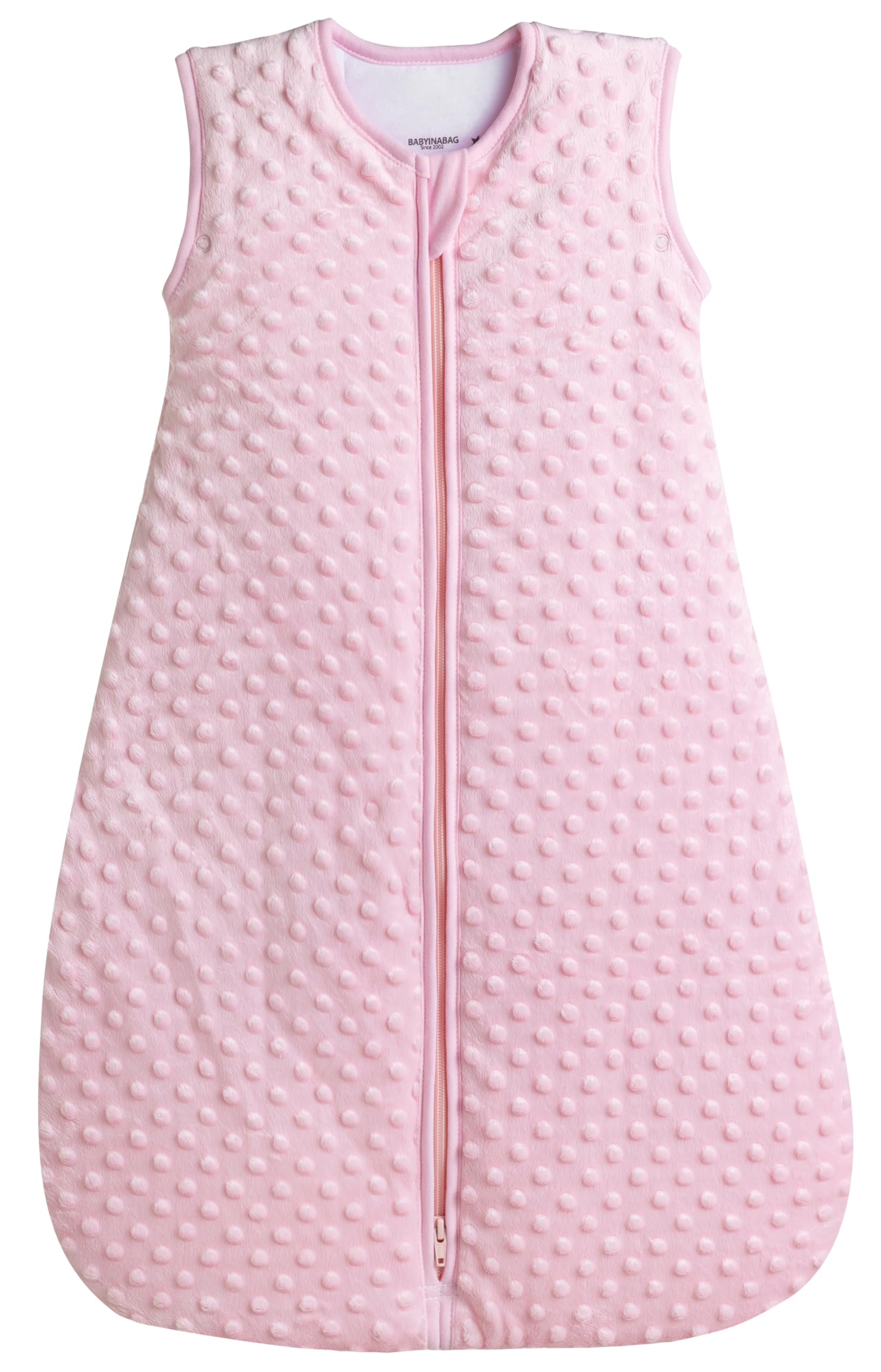 Baby in a Bag very warm 2.5 tog quilted sleep bag outer area keeps baby cozy.