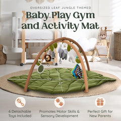 Babylicious six detachable tummy-time toys engaged during play