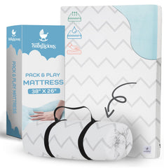 Babylicious waterproof pack-n-play mattress pad roll-up style for easy cleanup and on-the-go comfort