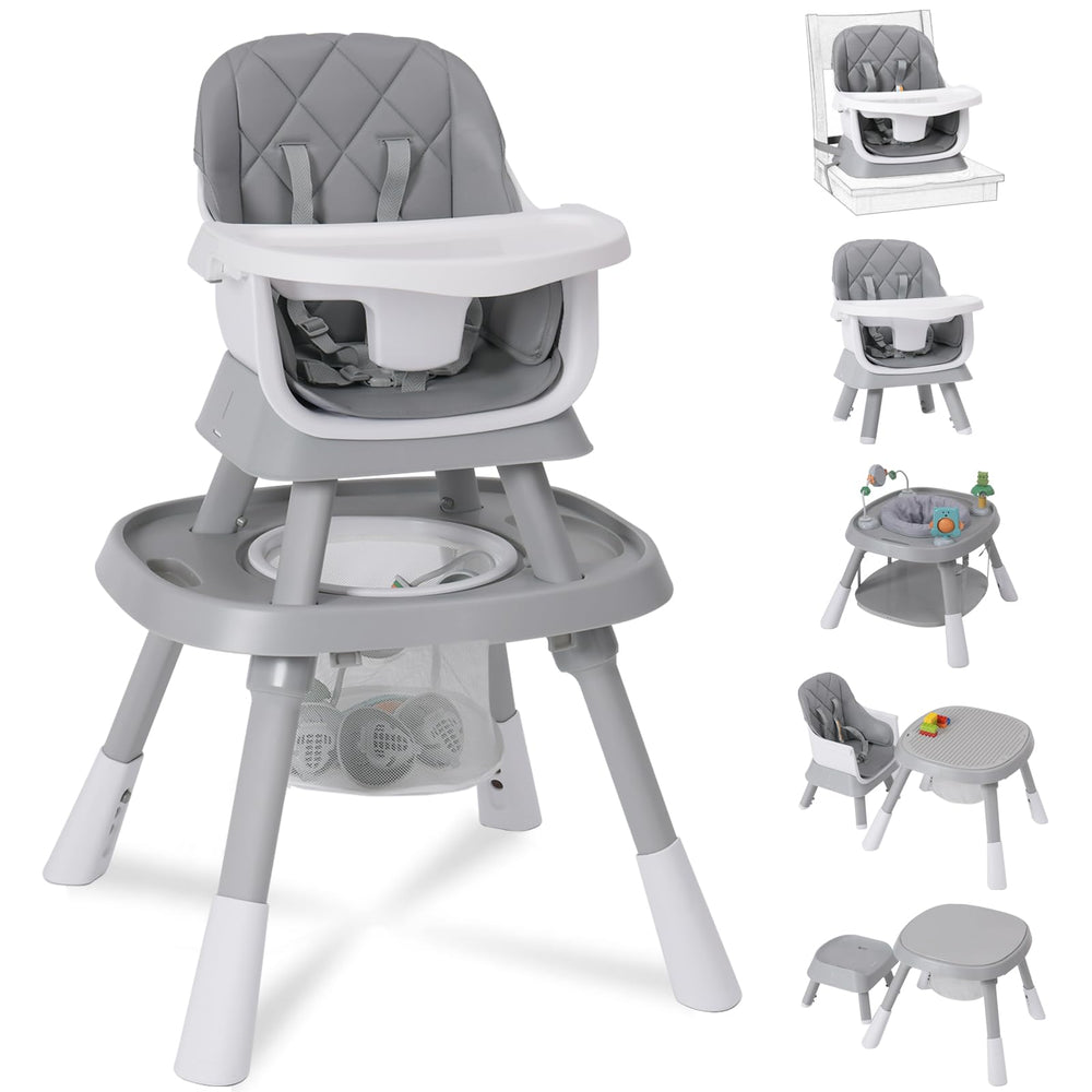 Babyliebe 15-in-1 high chair full setup supports growing child during mealtime