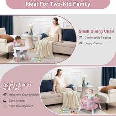 Babyliebe 15-in-1 high chair activity center with 360-degree seat and toys