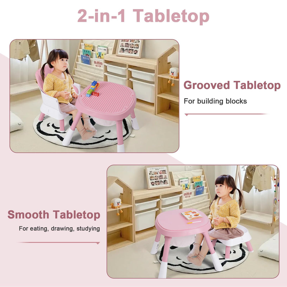 Babyliebe 15-in-1 high chair building-block table for creative play and meals