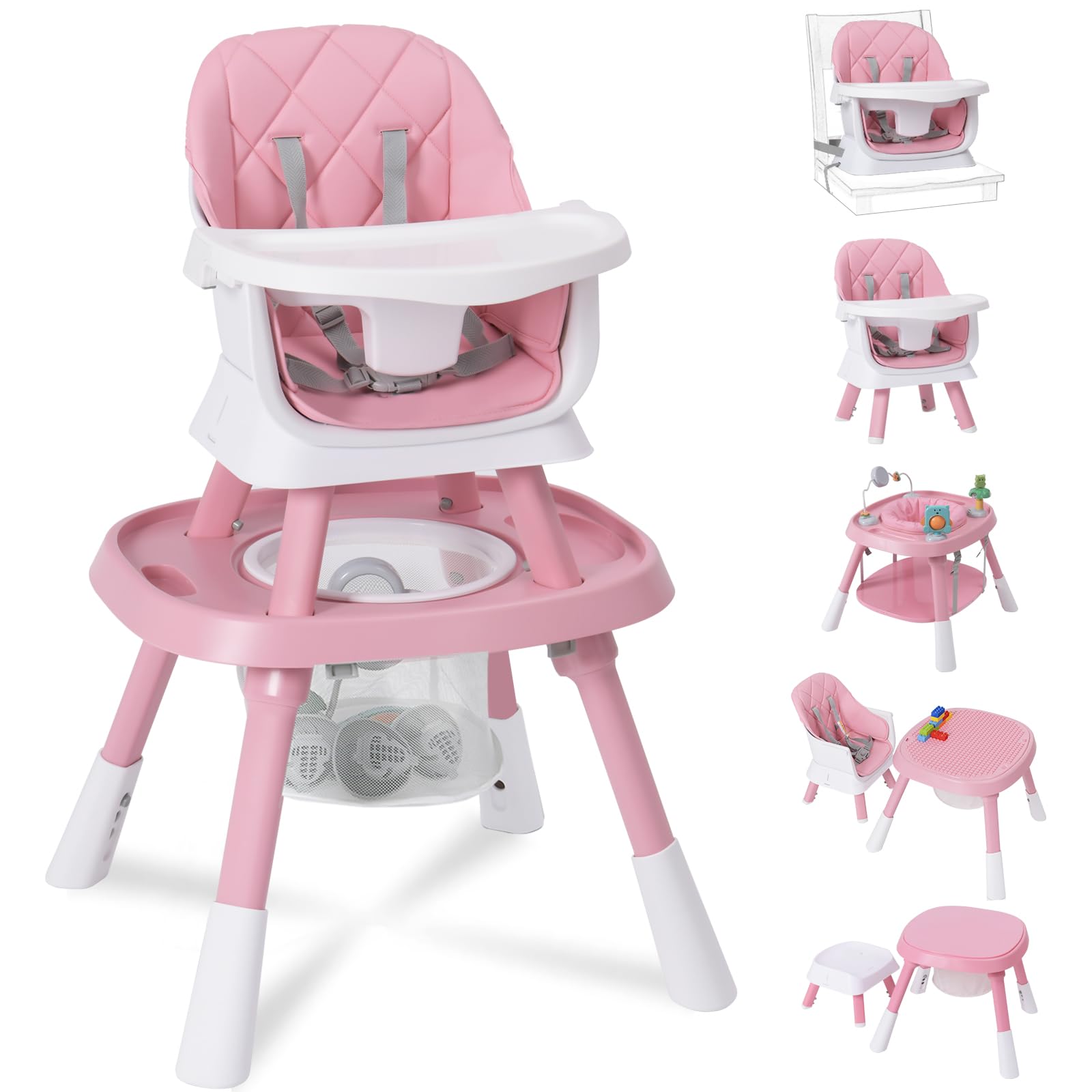 Babyliebe 15-in-1 high chair full set shows versatile dining and play in one unit