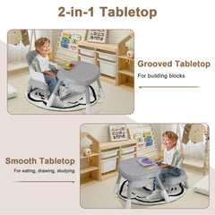 Babyliebe table and chair building-blocks area enables creative play